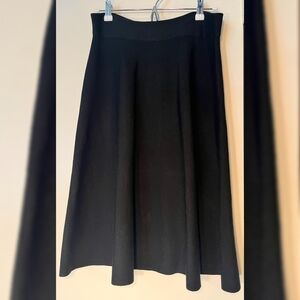 Premise Flowing Black A-Line Skirt